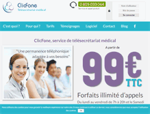 Tablet Screenshot of clicfone.com